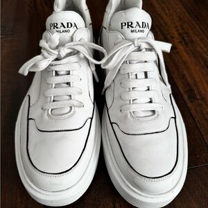 Prada Milano White Men's Shoes